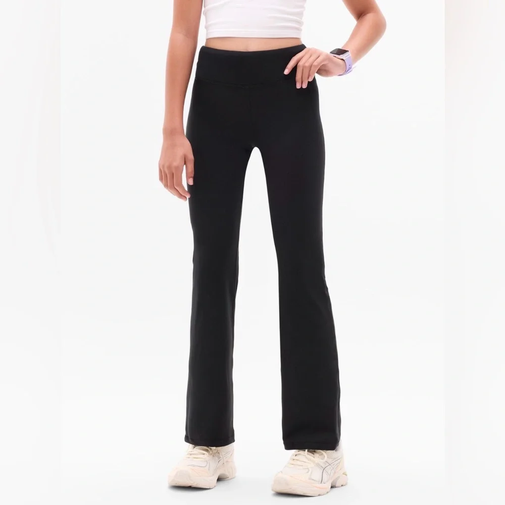 Athleta Girl Black flare Leggings - high rise chit chat flare - Picture 2 of 7